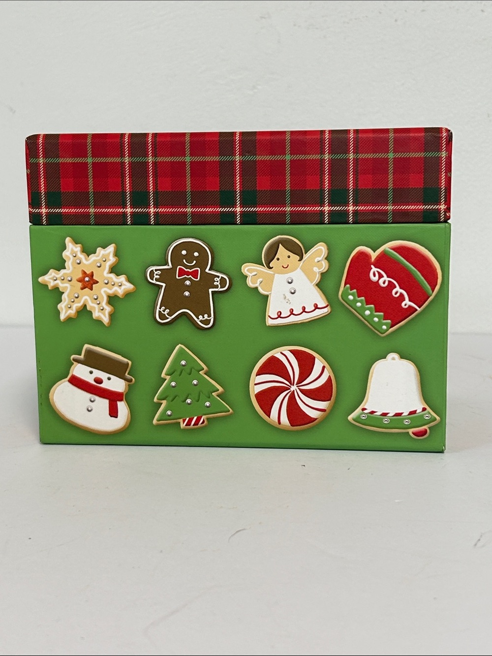 Hallmark Vintage Retired New Large Festive Recipe Box & Sealed Hallmark Recipes